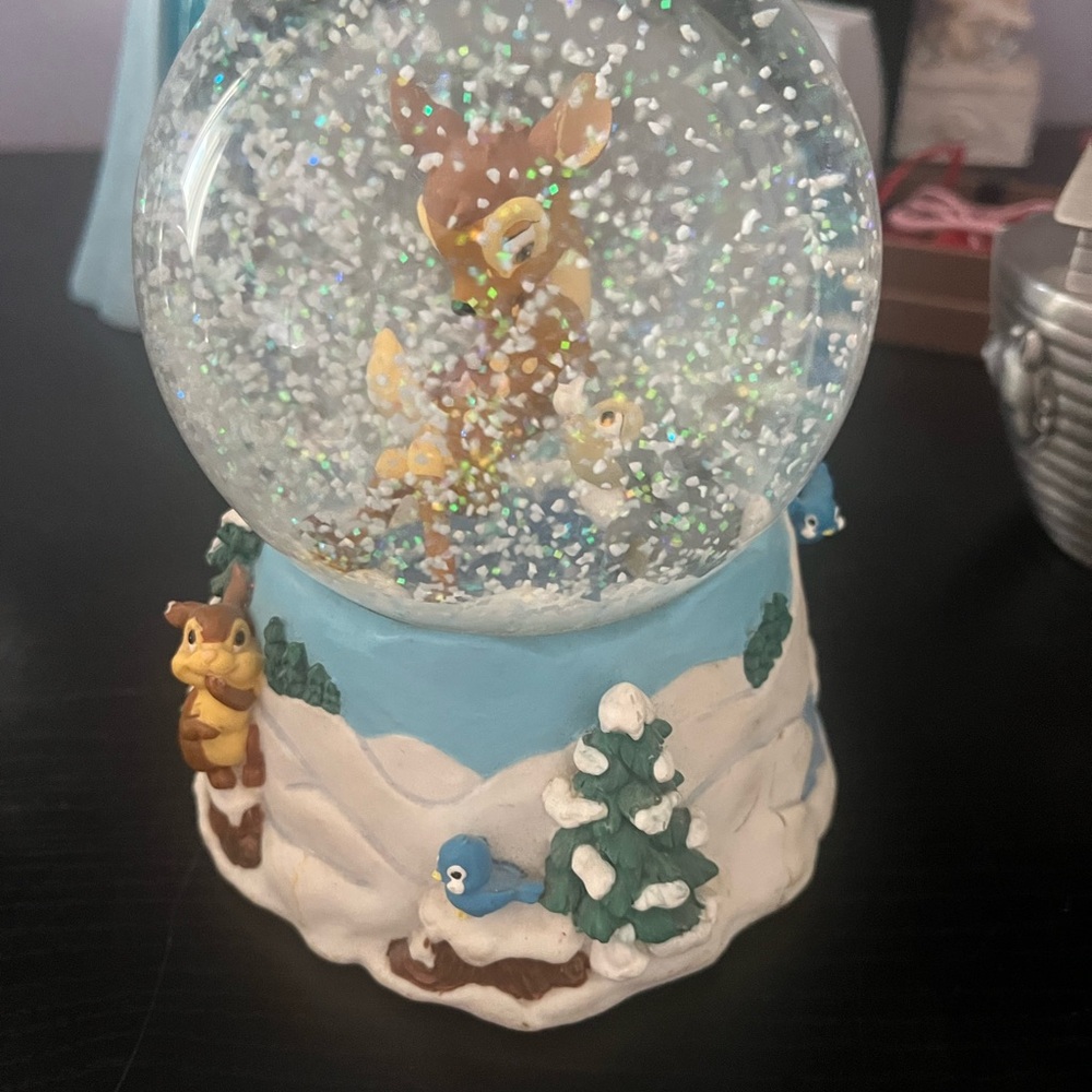 Bambi Snow Globe with Woodland Creatures- Disney